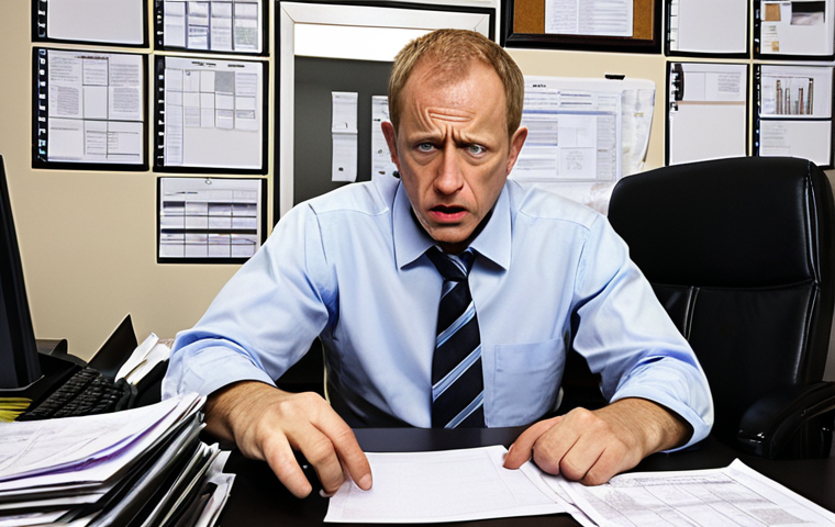 **

Overwhelmed Production Manager: A stressed-out PM sitting at a desk piled high with papers and overflowing with emails on a computer screen. Shows the daily struggle of managing countless communications and attending endless meetings. Focus on the chaos and pressure.

**