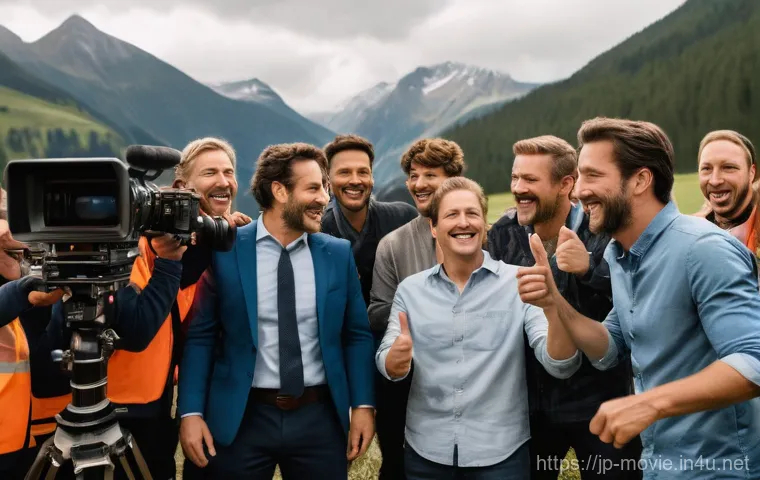 촬영 현장의 팀 빌딩 노하우 - **Prompt 2: "Hybrid Creativity: Seamless Collaboration Between Human Ingenuity and AI on a Dynamic F...