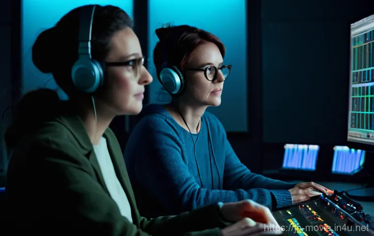 영화 제작 실무 노하우 - **Prompt 2: AI-Enhanced Creative Workflow**
    "A wide shot of a modern, organized creative studio ...